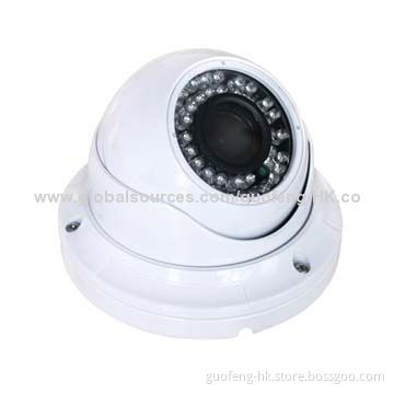Weatherproof array infrared dome IP security camera, HD 1.3 megapixel, 1/2-type Sony CMOS